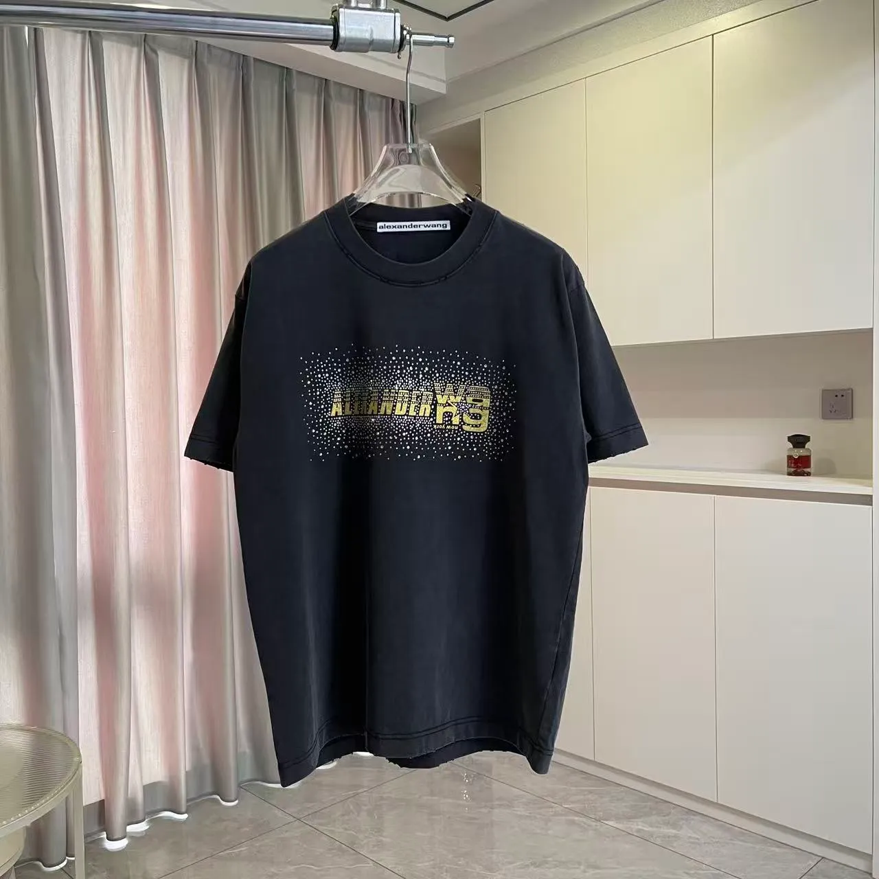 *alexanderwang 2026 New Arrival logo g T Same Style Size：S M L XL XXL ：Black White Purple Gray